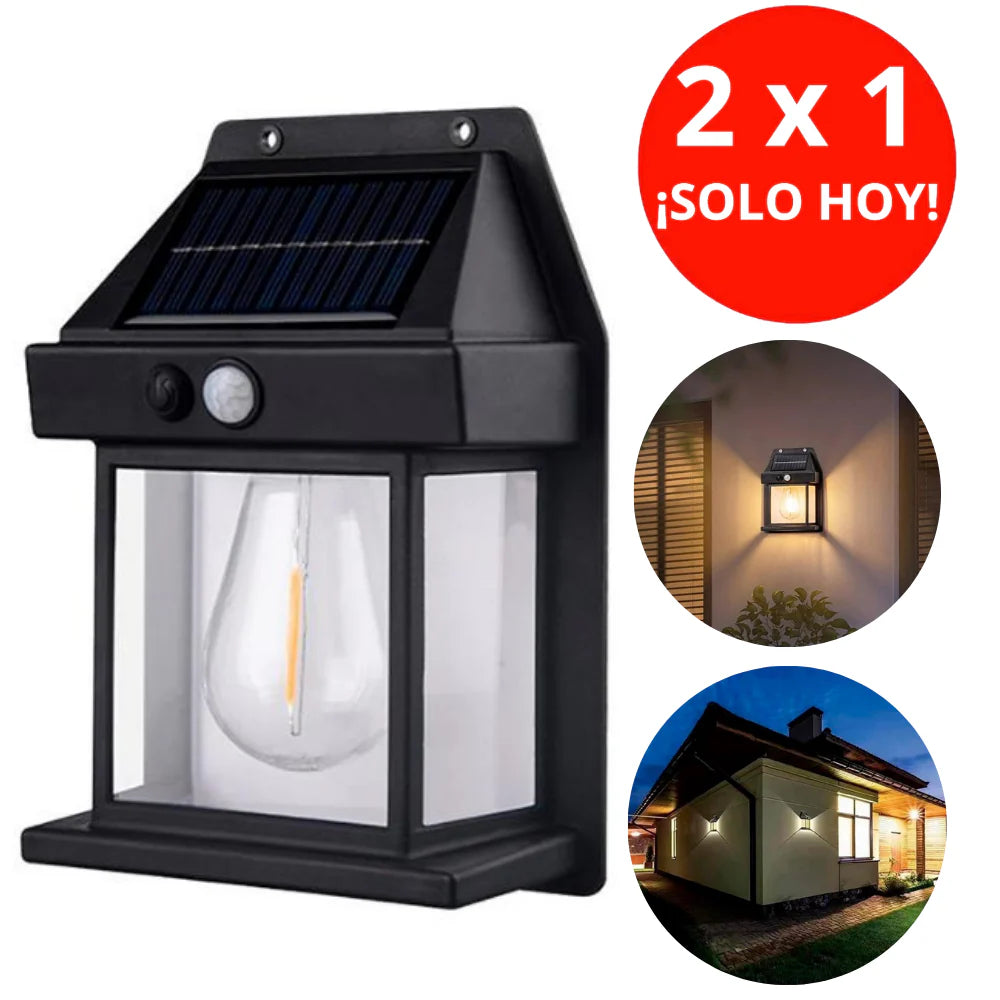 LAMPARA SOLAR DE EXTERIOR MAGICA CON SENSOR DE MOVIMIENTO