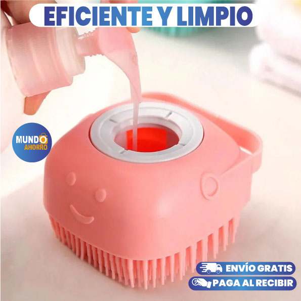 CEPILLO SILICONA SUAVE PARA MASCOTAS