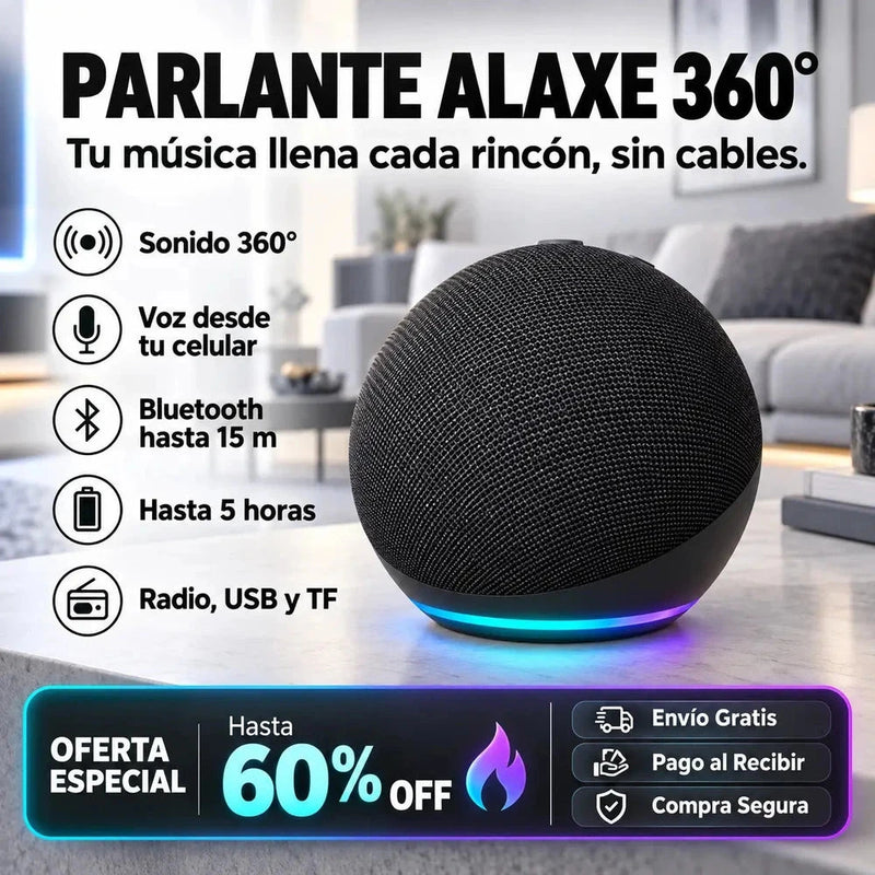 Parlante Inteligente Alaxe con Control por Voz