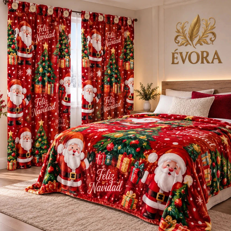 Cobija Navideña EVORA | Pon Tu Cuarto en Modo Navidad 🎅✨