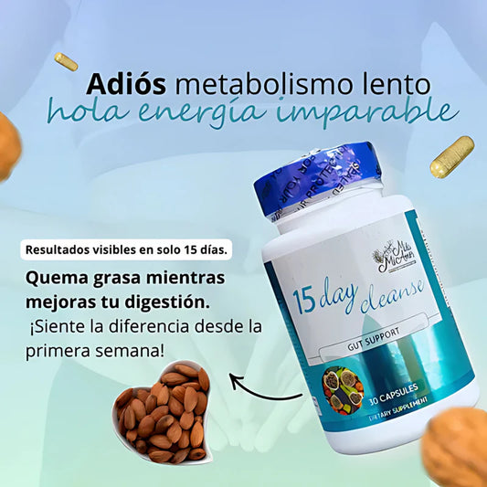 15 DAY CLEANSE – Limpieza digestiva y desintoxicación natural en cápsulas
