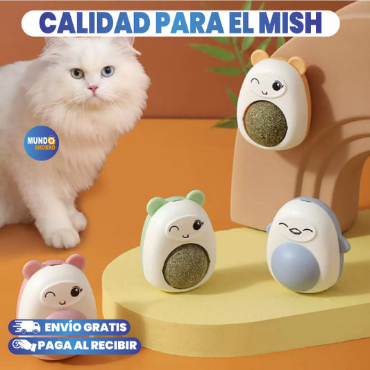 PELOTA PARA LAMER CATNIP PARA GATOS