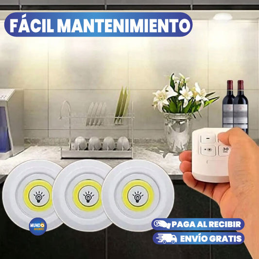 LUZ LED INALÁMBRICA CON CONTROL REMOTO