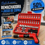Remachadora + Caja de 46 herramientas GRATIS
