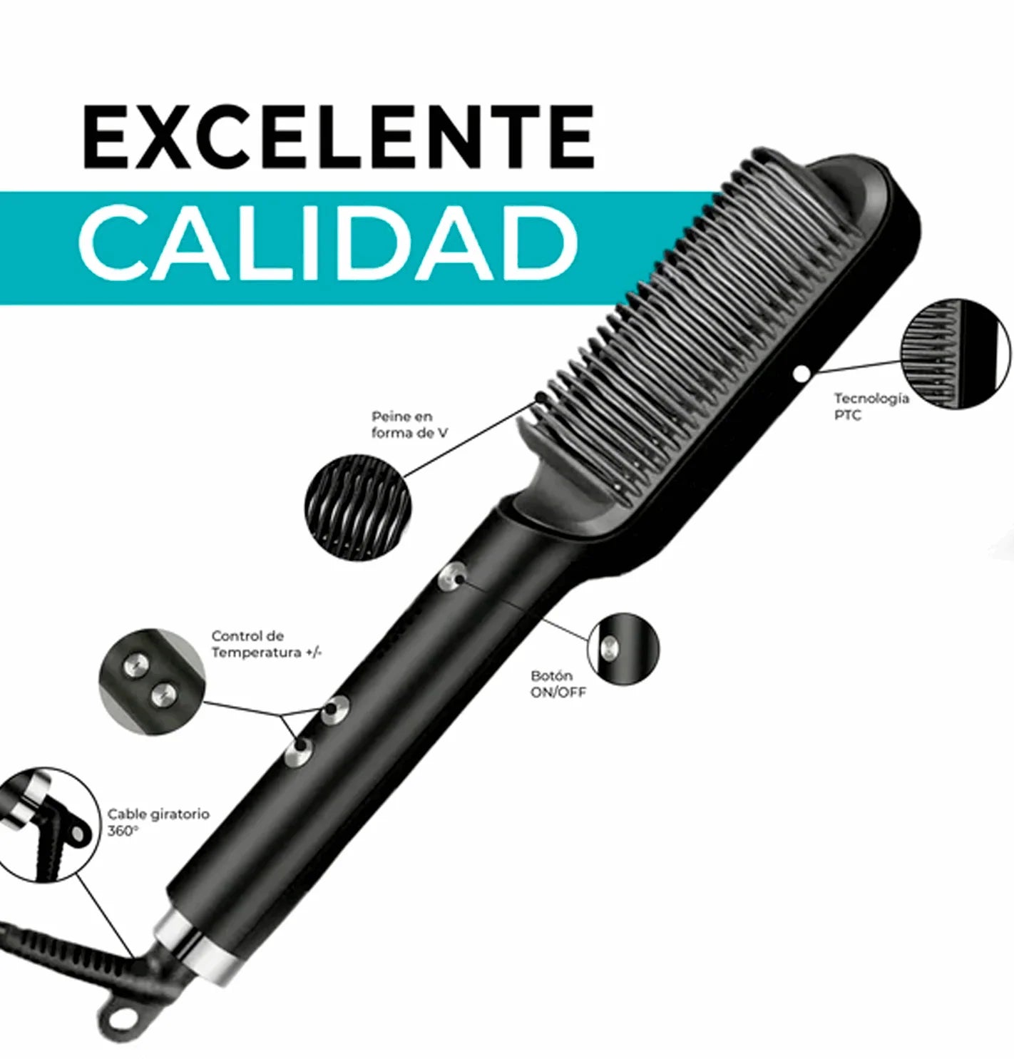 Cepillo Alisador & Moldeador 2 en 1