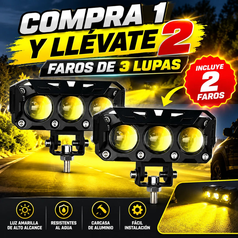Faros LED Auxiliares | COMPRA 1 LLEVATE 2 FAROS