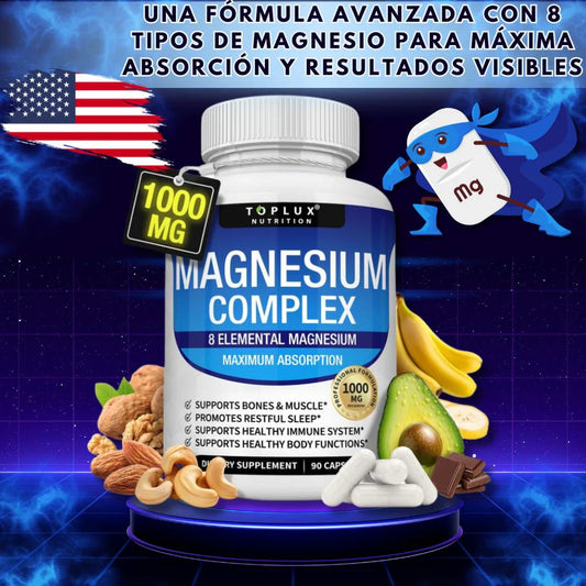 Magnesio Complex™ 8 en 1 💊 | 600 beneficios